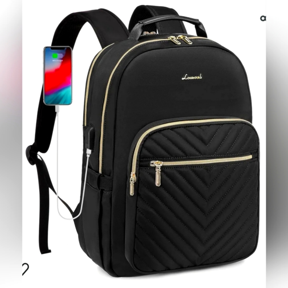 Laptop Backpack Purse for Women, Fits 15.6" Laptop